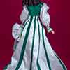 Tonner Scarlett O'Hara doll wearing Franklin Mint Rhett's Promise outfit