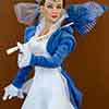 Tonner Scarlett O'Hara Don't Look Back doll with Franklin Mint jewelry, hat, and parasol