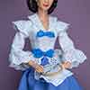 GScarlett O'Hara doll wearing Franklin Mint Gone with the Wind Sewing Circle outfit