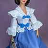 GScarlett O'Hara doll wearing Franklin Mint Gone with the Wind Sewing Circle outfit