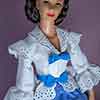 GScarlett O'Hara doll wearing Franklin Mint Gone with the Wind Sewing Circle outfit