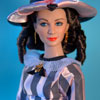 Scarlett O'Hara Tonner doll wearing Franklin Mint Peachtree Street outfit