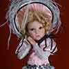 Shirley Temple Danbury Mint Glad Rags To Riches porcelain doll photo