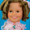 1973 vinyl Shirley Temple wearing Danbury Mint Little Princess Party Frock doll outfit