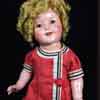 Shirley Temple Our Little Girl striped dress 18 inch composition doll