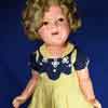 Shirley Temple Ideal 25 inch composition doll wearimg Poor Little Rich Girl Emblem Dress