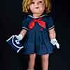 18 inch Ideal composition doll wearing Poor Little Rich Girl sailor outfit