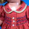 20 inch Ideal Shirley Temple Stowaway composition doll in the shuffleboard dress