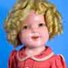 20 inch Ideal Shirley Temple Stowaway composition doll in the shuffleboard dress