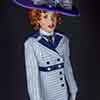 Franklin Mint Titanic Rose Blue and White Boarding Suit vinyl doll