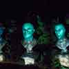 Grim Grinning Ghosts Singing Statues in the Graveyard May 2015