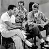 Scene from the 1950 MGM Judy Garland film Summer Stock with Gene Kelly, Phil Silvers, and Carleton Carpenter