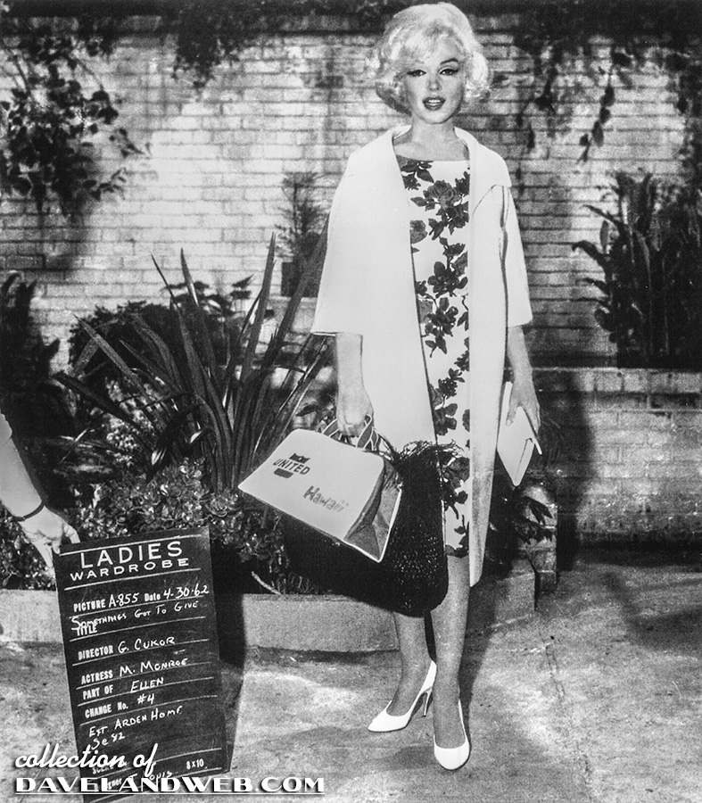 Marilyn Monroe wardrobe test for Somethings got to Give. 1962