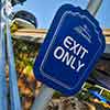 Disneyland Tomorrowland Monorail exit sign, April 2012