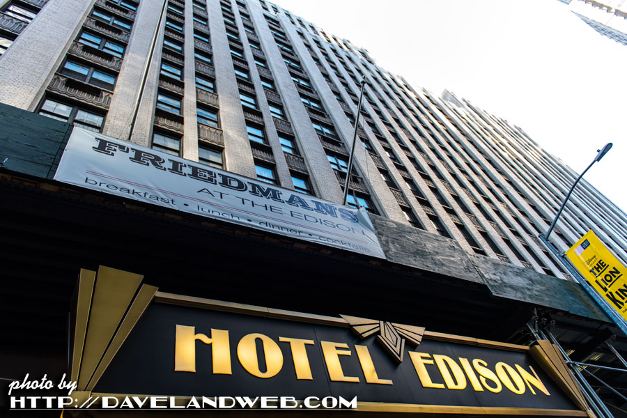 Davelandblog: The Hotel Edison