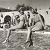 Betty Furness and Isabel Jewell at The El Mirador Hotel pool, December 1934