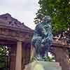 The Thinker statue by Rodin, Philadelphia, July 1986