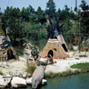 Disneyland Rivers of America Indian Settlement, July 1957