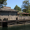 Returning to dock on the Rivers of America, September 2010