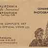 California Pacific International Exposition souvenir photo envelope, 1935