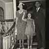 Shirley Temple and parents return from Cross Country trip, 1938