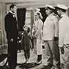 Arthur Treacher, Shirley Temple, Alice Faye, Robert Greig, and Julius Tannen, Stowaway, 1936