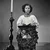 Shirley Temple promotional photo at altar, December 1939