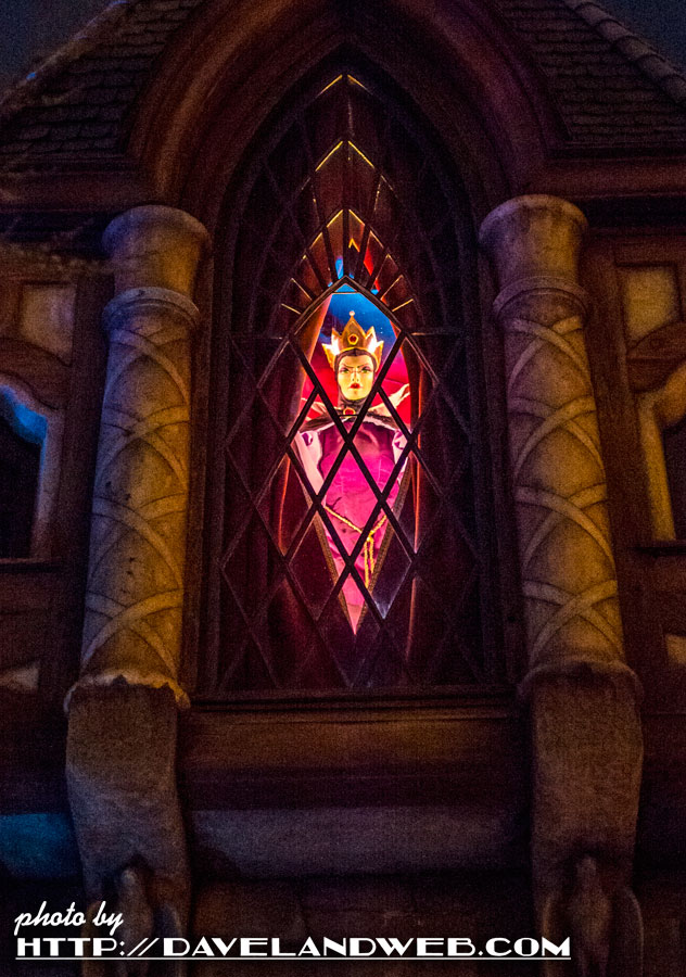 Evil Queen Disneyland Window