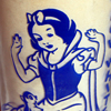 Vintage Snow White drinking glass, Mike Ellis collection