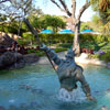 Disneyland Ariel's Grotto King Triton fountain May 2006